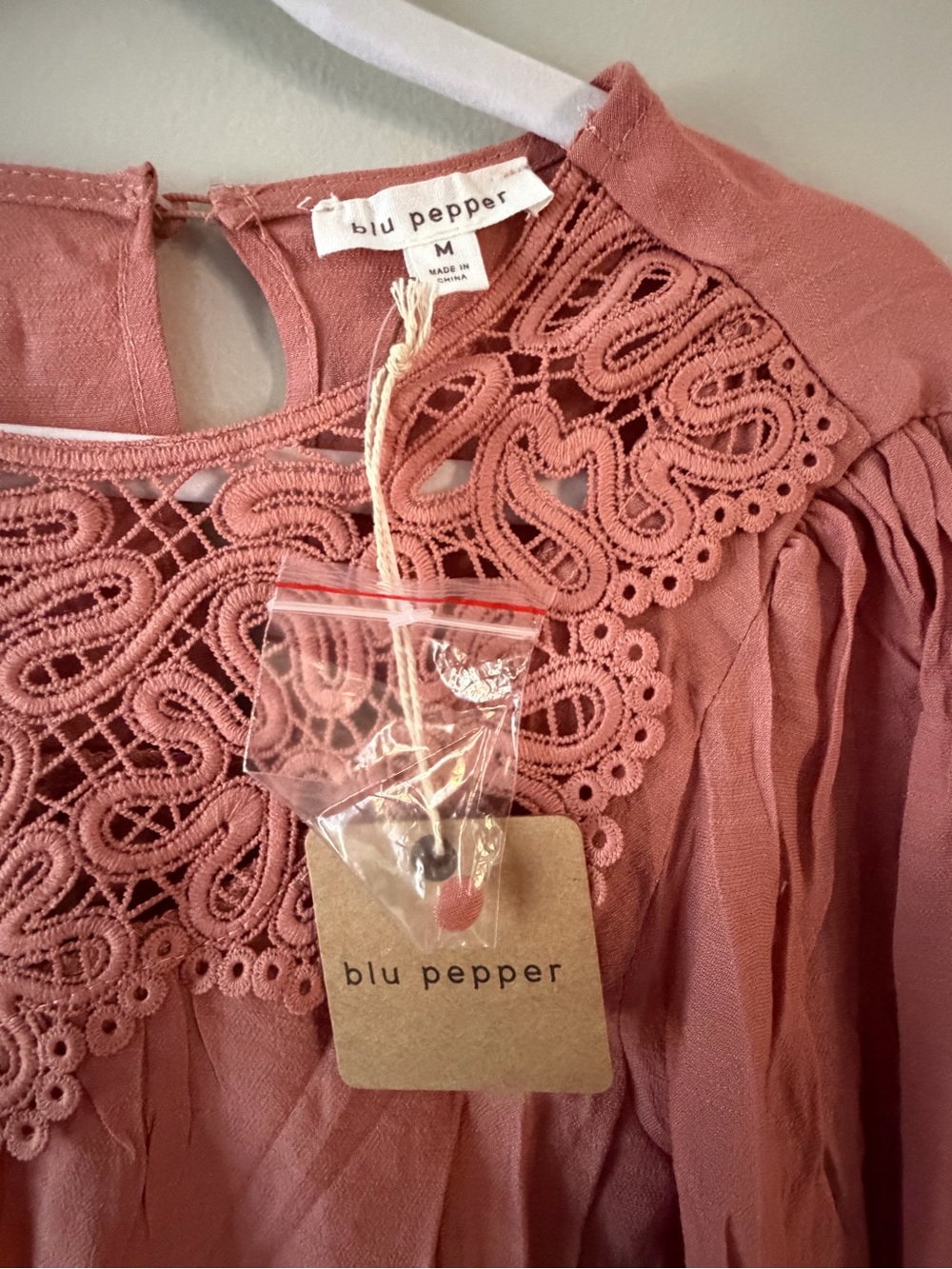 Blu Pepper- Mauve Long Sleeve Blouse - Picture 6 of 9